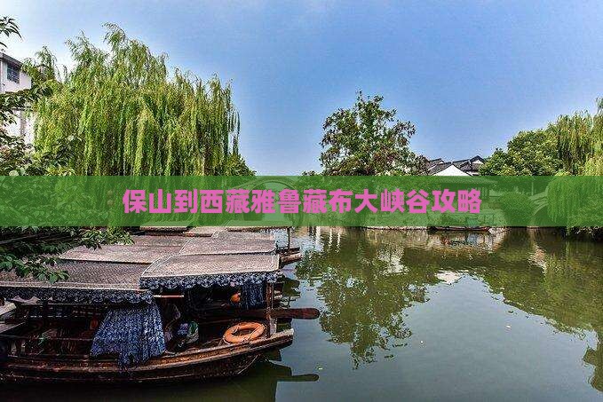 保山到西藏雅鲁藏布大峡谷攻略