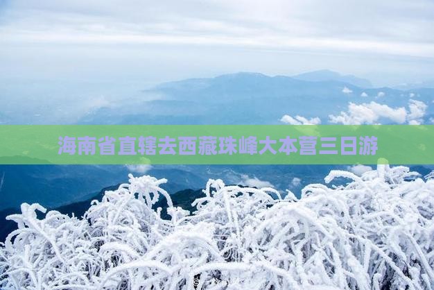 海南省直辖去西藏珠峰大本营三日游