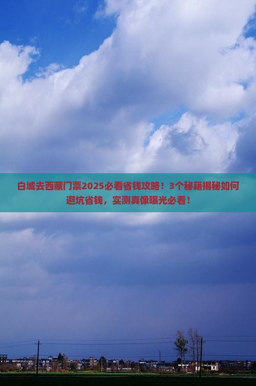 白城去西藏门票