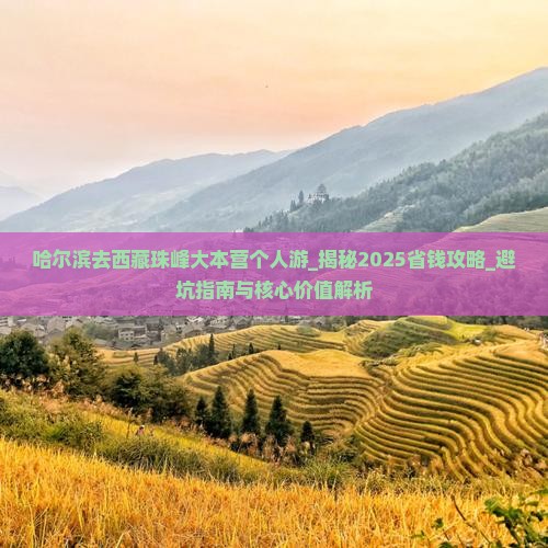 哈尔滨去西藏珠峰大本营个人游