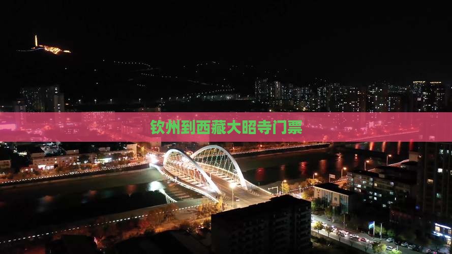 钦州到西藏大昭寺门票