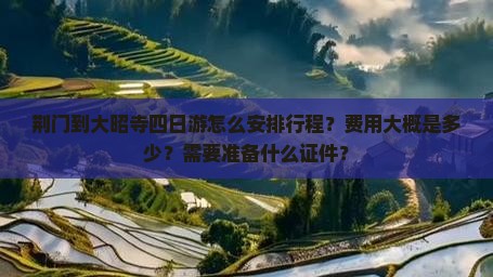荆门到大昭寺四日游怎么安排行程？费用大概是多少？需要准备什么证件？