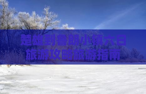 楚雄到鲁朗小镇六日旅游攻略旅游指南