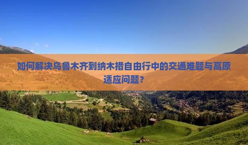 如何解决乌鲁木齐到纳木措自由行中的交通难题与高原适应问题？
