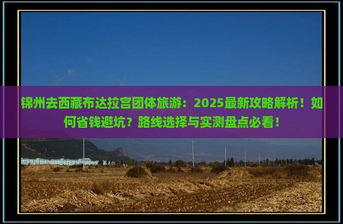锦州去西藏布达拉宫团体旅游