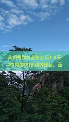 朔州去西藏林芝景点