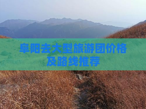 阜阳去大型旅游团价格及路线推荐