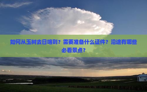 如何从玉树去日喀则？需要准备什么证件？沿途有哪些必看景点？