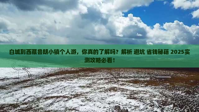 白城到西藏鲁朗小镇个人游