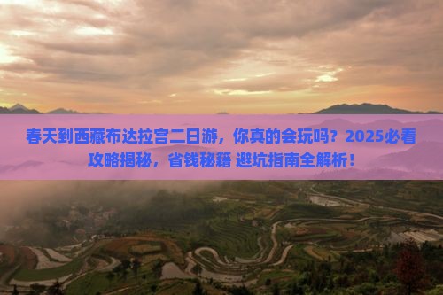 春天到西藏布达拉宫二日游