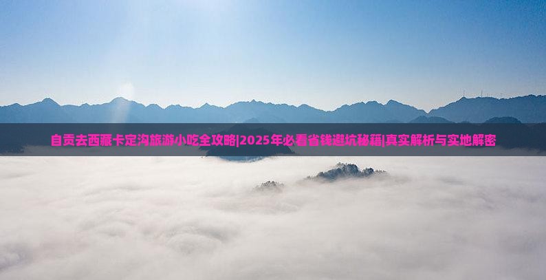 自贡去西藏卡定沟旅游小吃