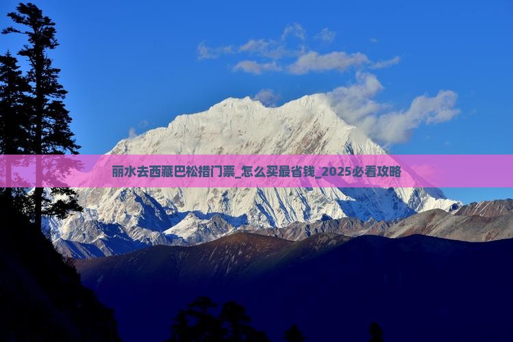 丽水去西藏巴松措门票