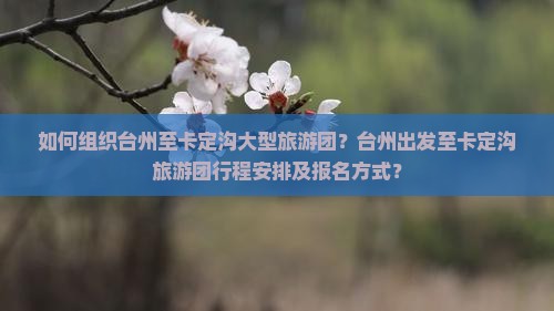 如何组织台州至卡定沟大型旅游团？台州出发至卡定沟旅游团行程安排及报名方式？