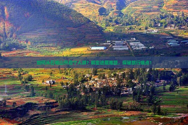 如何从石嘴山开启个人游？解密进藏难题，探秘旅行痛点！