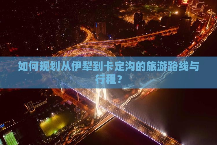 如何规划从伊犁到卡定沟的旅游路线与行程？