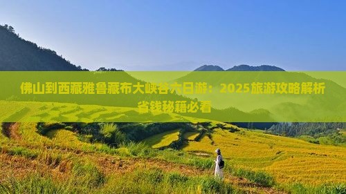 佛山到西藏雅鲁藏布大峡谷六日游