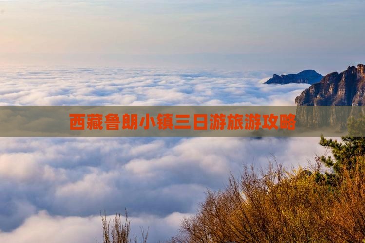 清明节到西藏鲁朗小镇三日游