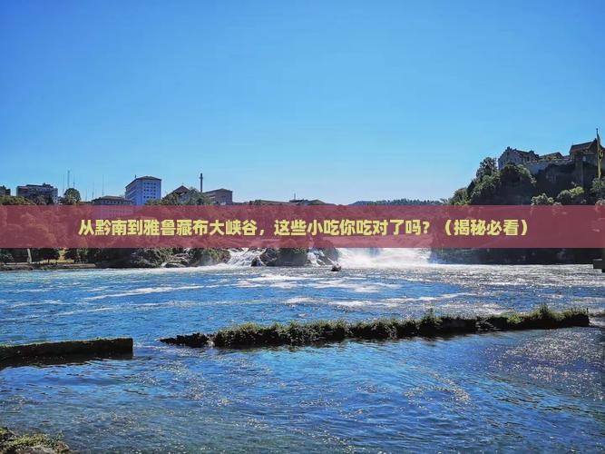 黔南到西藏雅鲁藏布大峡谷旅游小吃