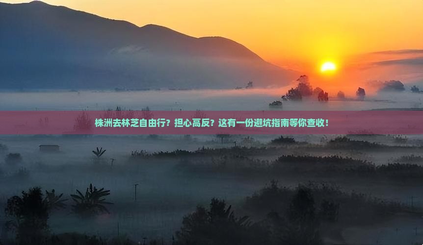株洲去林芝自由行？担心高反？这有一份避坑指南等你查收！