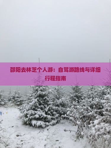 邵阳去林芝个人游：自驾游路线与详细行程指南