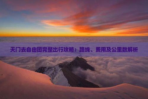 天门去自由团完整出行攻略：路线、费用及公里数解析