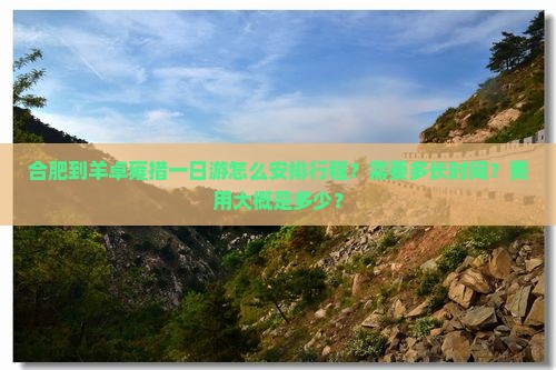 合肥到羊卓雍措一日游怎么安排行程？需要多长时间？费用大概是多少？