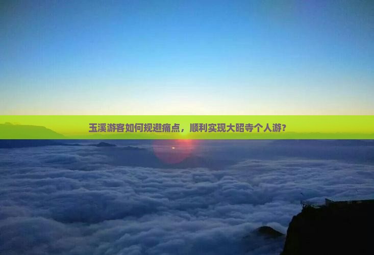玉溪游客如何规避痛点，顺利实现大昭寺个人游？