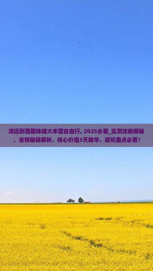 清远到西藏珠峰大本营自由行