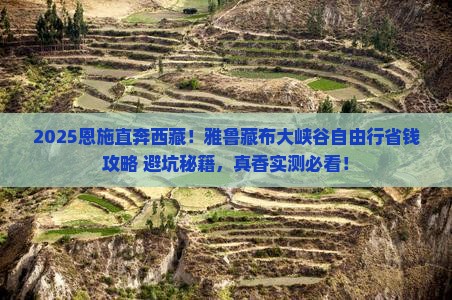 恩施去西藏雅鲁藏布大峡谷自由团