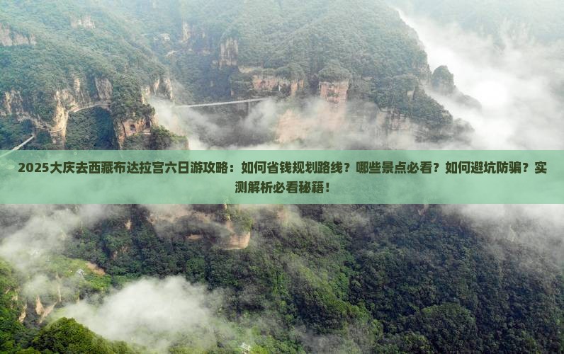 大庆去西藏布达拉宫六日游