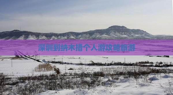 深圳到西藏纳木措个人游