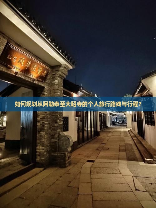 如何规划从阿勒泰至大昭寺的个人旅行路线与行程？