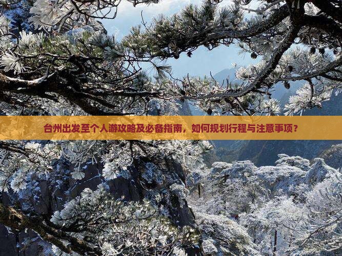 台州出发至个人游攻略及必备指南，如何规划行程与注意事项？