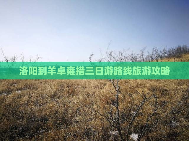 洛阳到羊卓雍措三日游路线旅游攻略