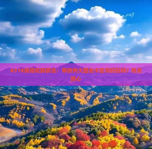 #318线司机碎碎念：带徐州大团去卡定沟好玩吗？有点担心