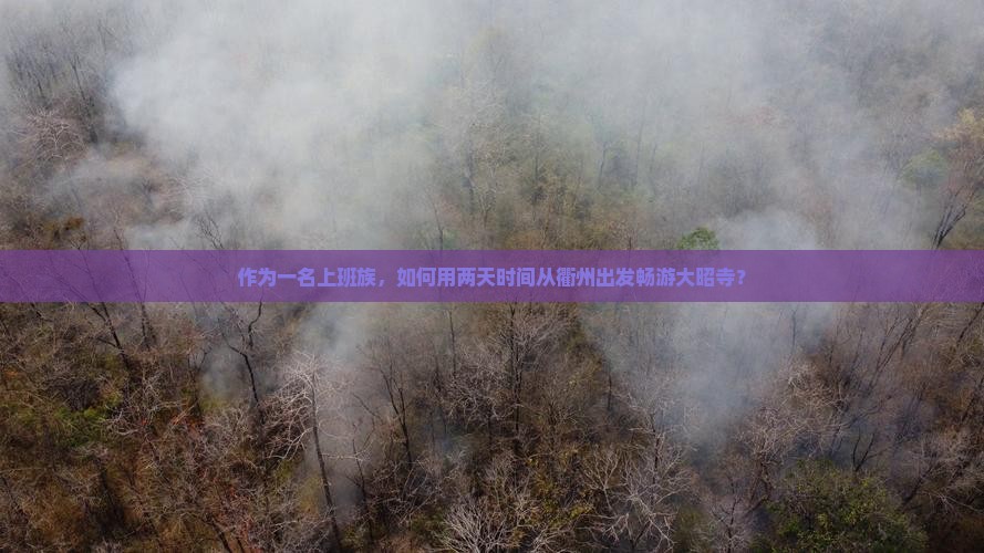 作为一名上班族，如何用两天时间从衢州出发畅游大昭寺？