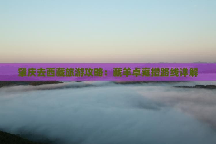 肇庆去西藏羊卓雍措攻略 肇庆去西藏羊卓雍措攻略