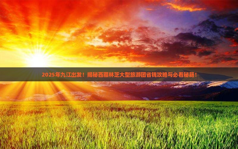 九江去西藏林芝大型旅游团