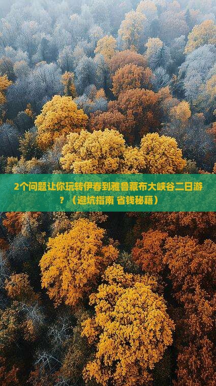 伊春到西藏雅鲁藏布大峡谷二日游