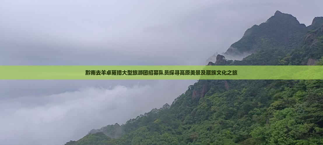 黔南去羊卓雍措大型旅游团招募队员探寻高原美景及藏族文化之旅