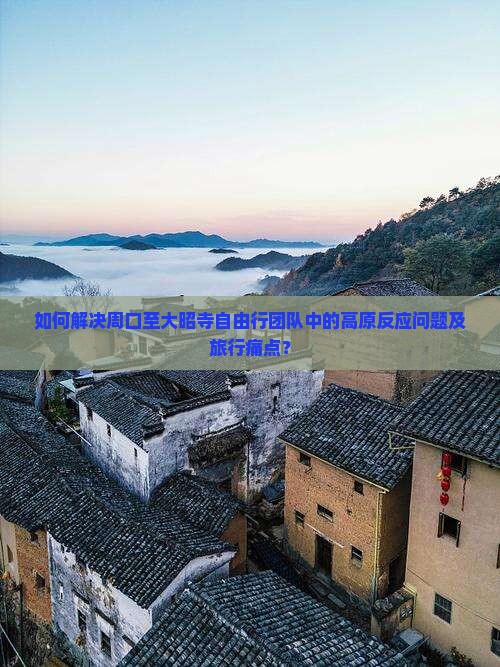 如何解决周口至大昭寺自由行团队中的高原反应问题及旅行痛点？