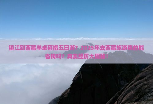 镇江到西藏羊卓雍措五日游