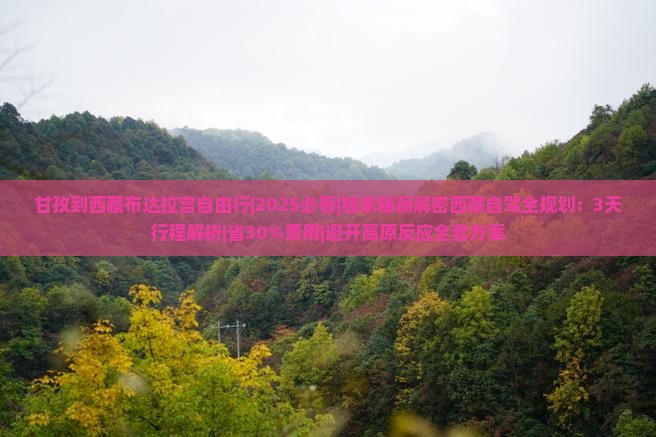 甘孜到西藏布达拉宫自由行