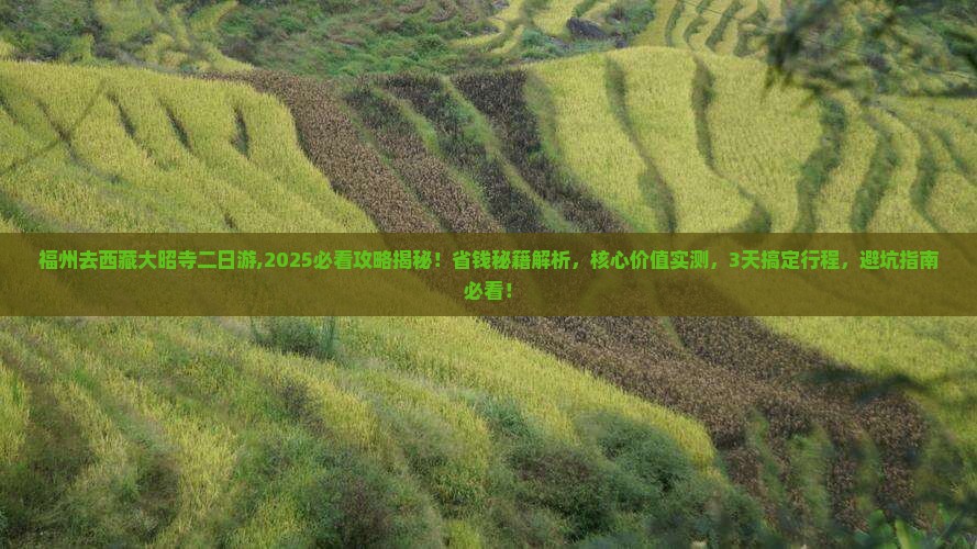 福州去西藏大昭寺二日游