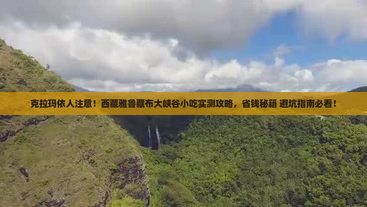 克拉玛依去西藏雅鲁藏布大峡谷旅游小吃