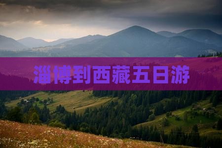 淄博到西藏五日游