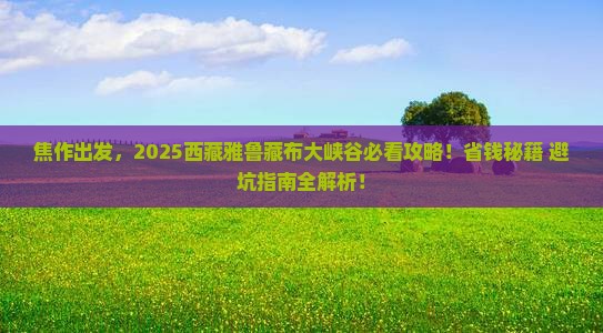焦作去西藏雅鲁藏布大峡谷必去地
