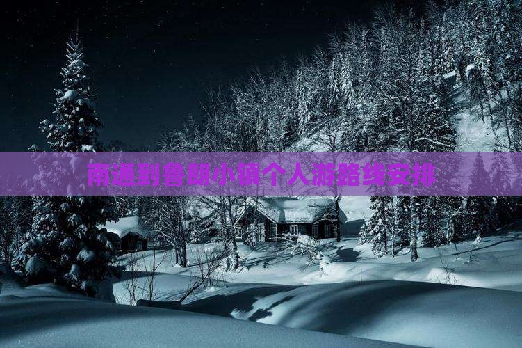 南通到西藏鲁朗小镇个人游