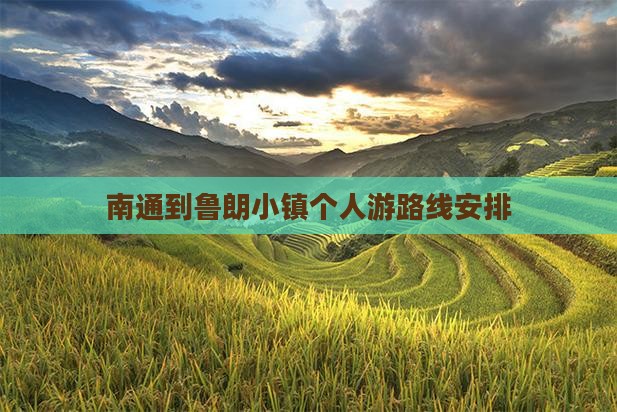 南通到西藏鲁朗小镇个人游