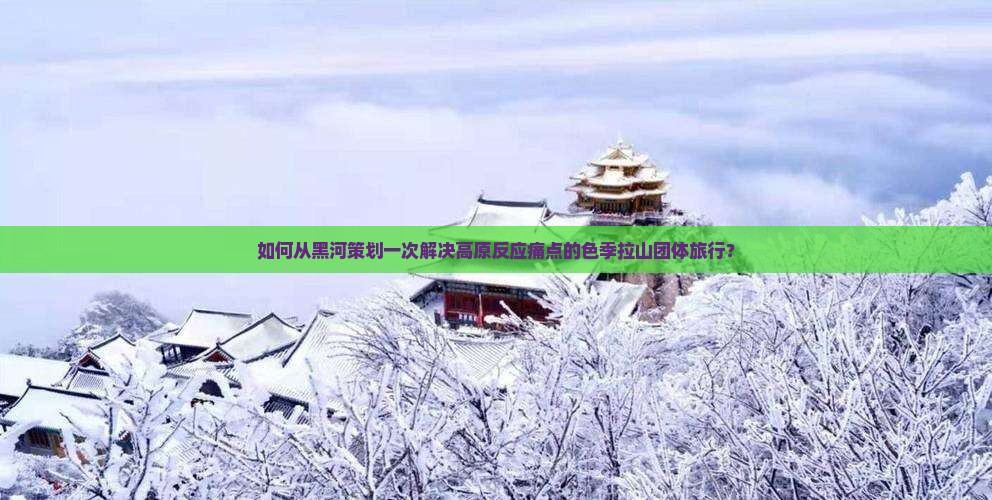如何从黑河策划一次解决高原反应痛点的色季拉山团体旅行？
